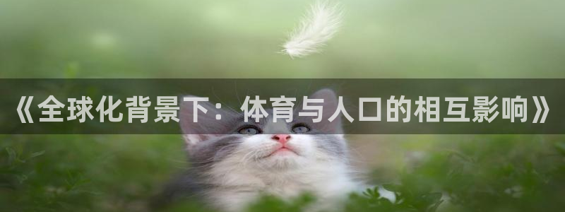 球新体育：《全球化背景下：体育与人口的相互影响》