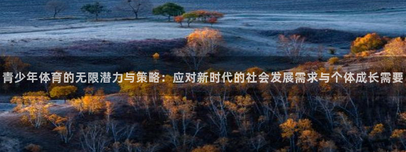 球新体育：青少年体育的无限潜力与策略：应对新时代的社会发展需求与个体成长需要
